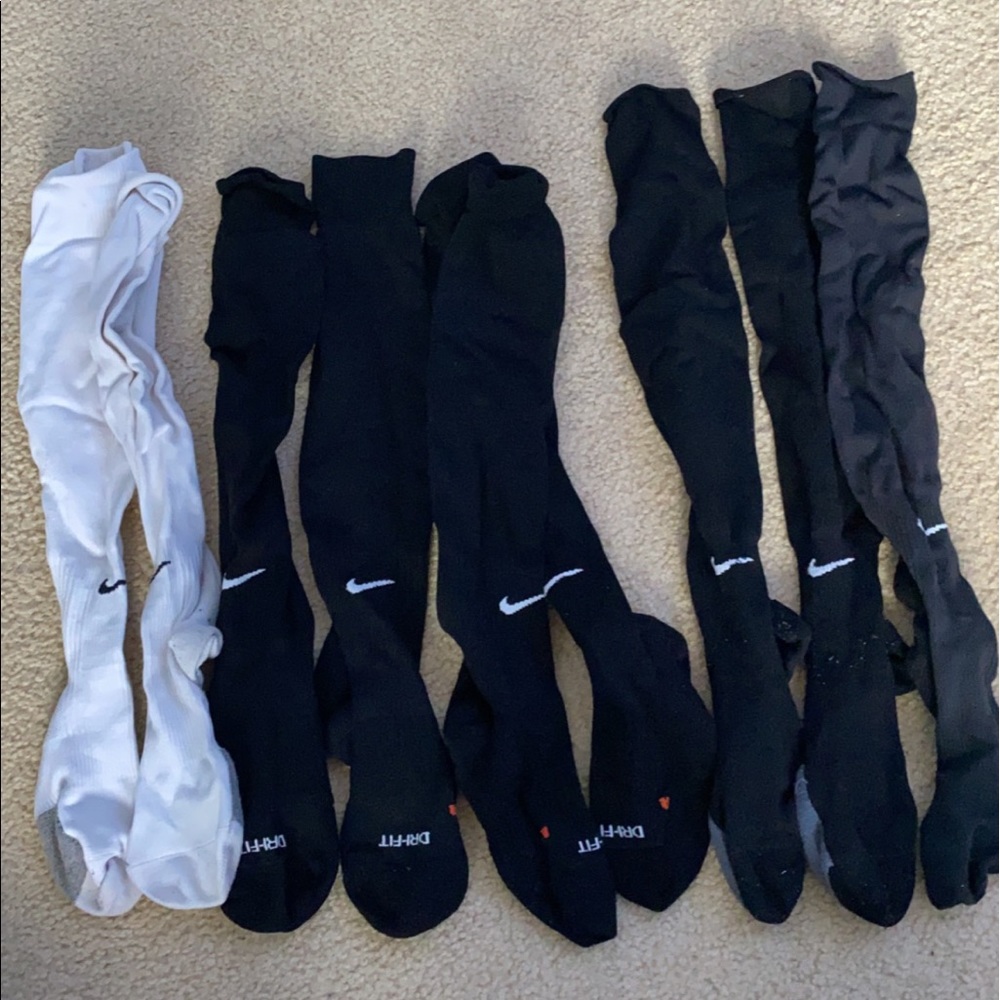 Soccer socks and shin guards